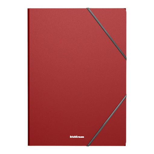 Picture of ELASTIC A4 3 FLAP FOLDER RED